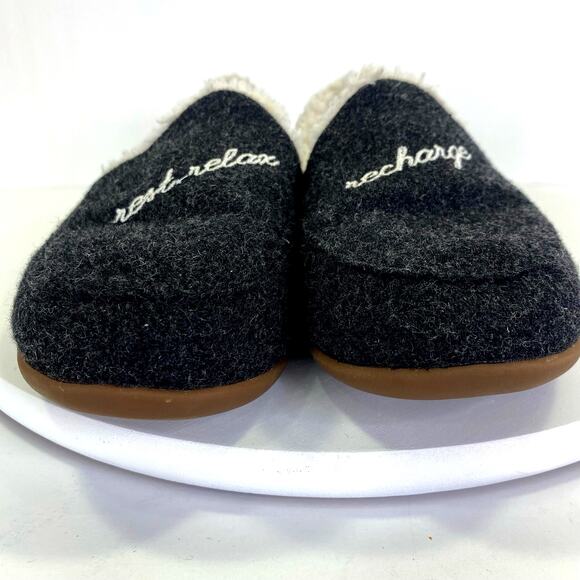 Spenco Footware Dreamy Slipper Classic Rest, Relax, Recharge Gray Women's Sz 7B - Picture 9 of 12
